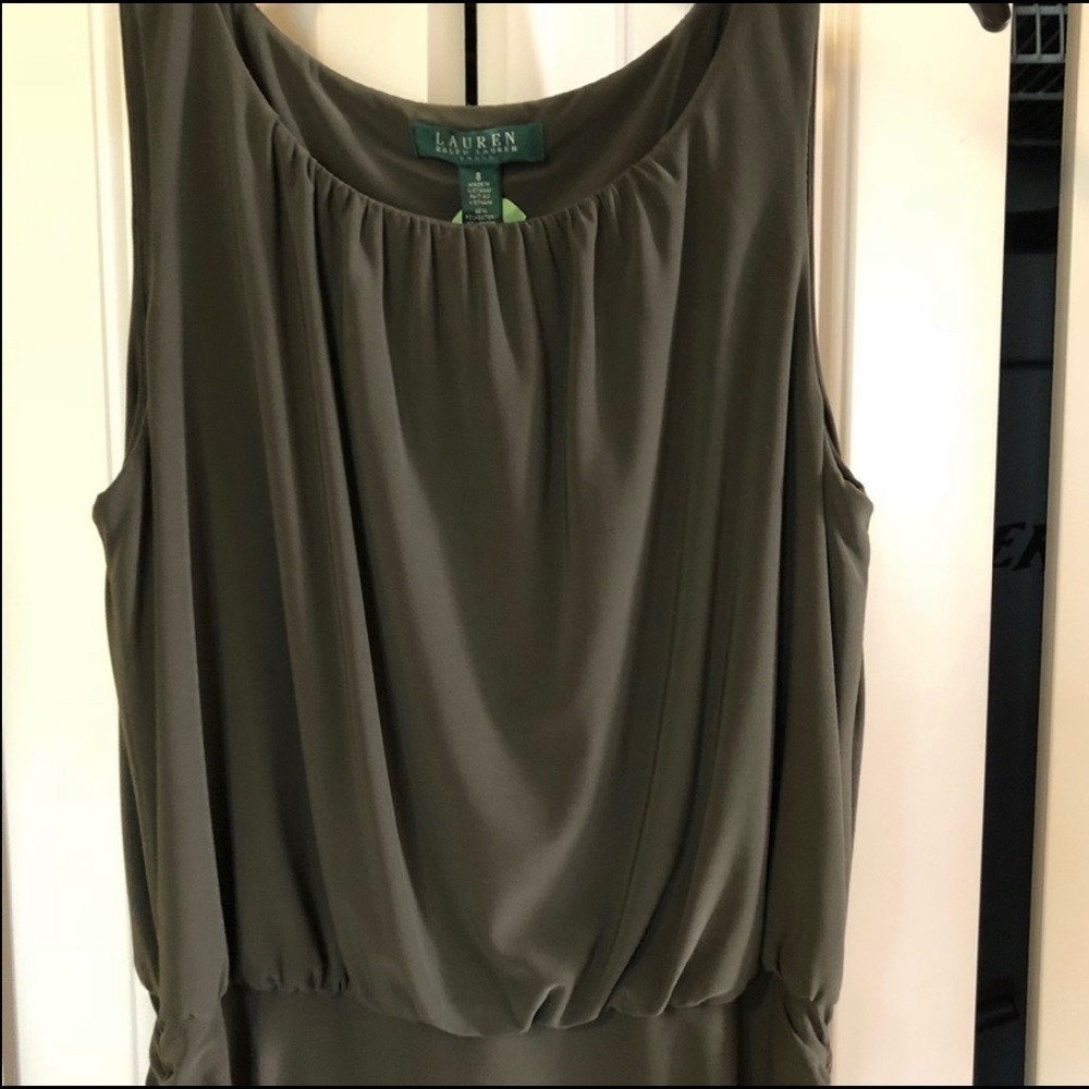 Ralph Lauren Runched sleeveless dress knee length - Picture 3 of 10